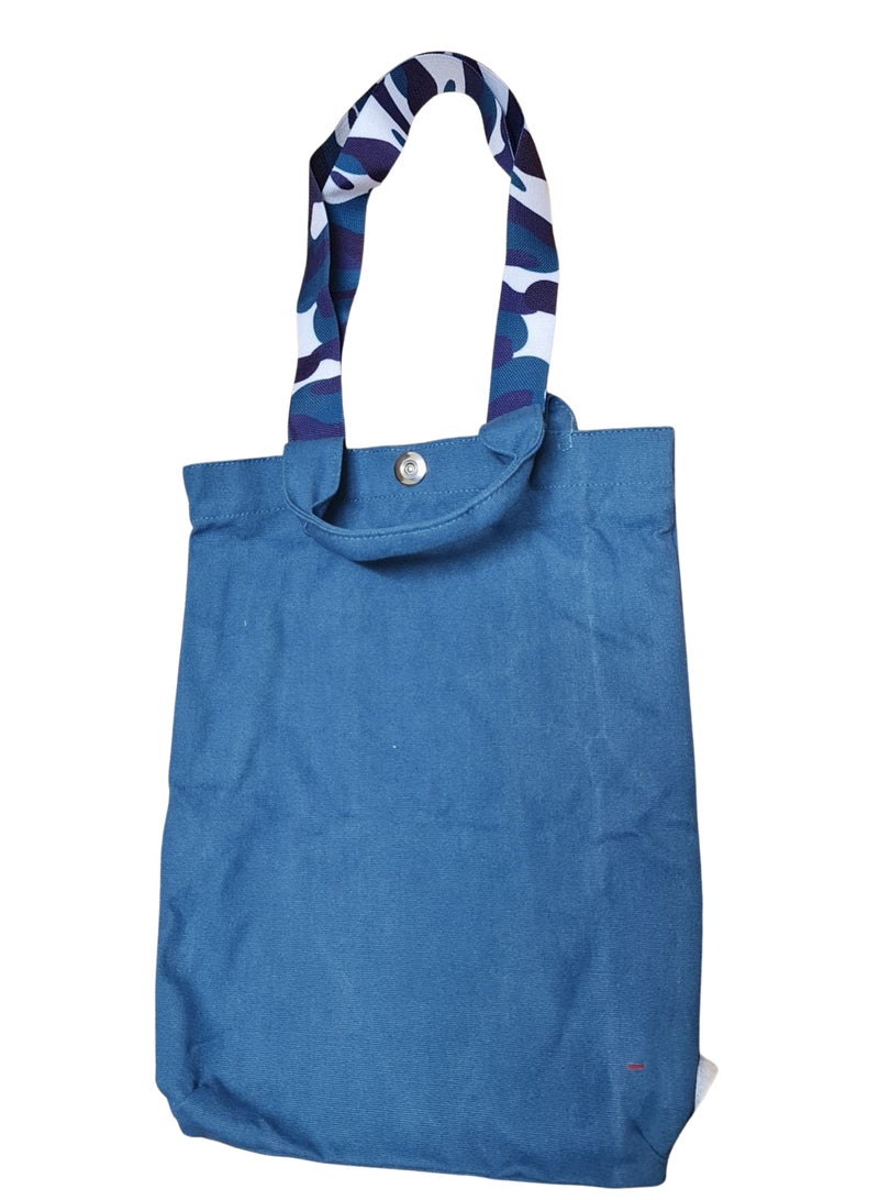 12A Imitation Jean Wash Cotton Canvas Bag - Image 1