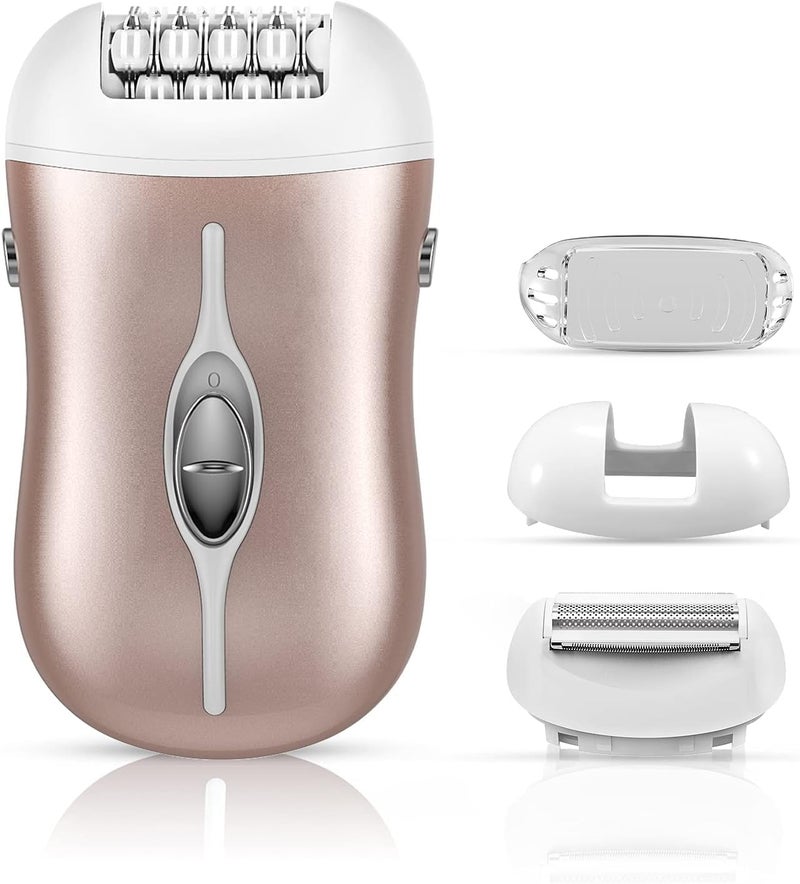 KASTWAVE Epilator for Women, Cordless Depilator for Women, Rechargeable Lady Face Shaver, Hair Removal Device for Arm Leg Underarm (Rose Gold) - Image 1
