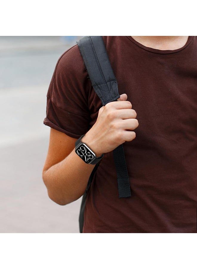 Milanese Loop Strap for Xiaomi Mi Smart Band 8 Pro - Stainless Steel Magnetic Adjustable Mesh Metal Watch Bands for Men and Women- Rose Gold