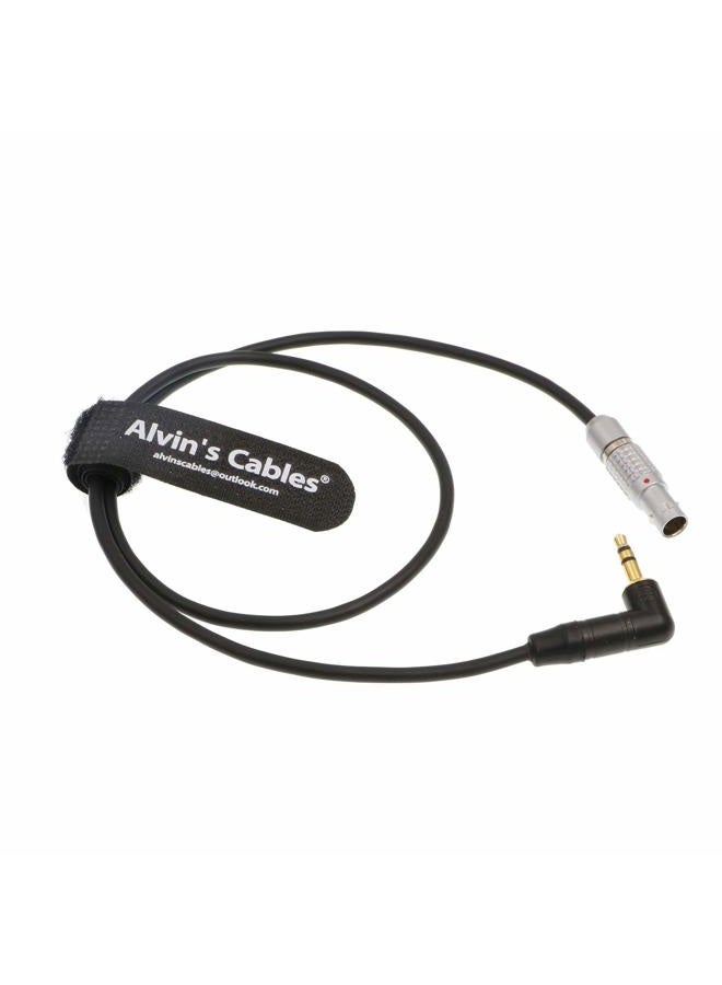 Alvin's Cables Audio Cable for ARRI Mini LF Camera 6 Pin Male to 3.5mm TRS Right Angle - Image 1