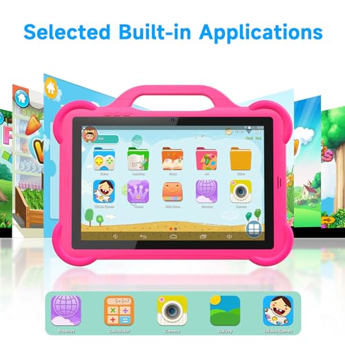 CUPEISI Android 14 Kids Tablet Toddler Tablet for Kids,10 inch 8GB RAM+64GB ROM Tableta for Boys Girls, 10" 1280*800 IPS Safety Eye Protection Screen Parental Control APP Latest Model Kid Tablets WIFI Tab PC - Image 5