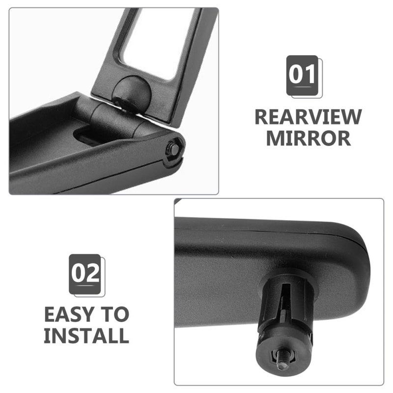Adjustable Bike Mirror for Handlebars Convex Rearview Bicycle Mirror Black Cycling Accessory - Image 4