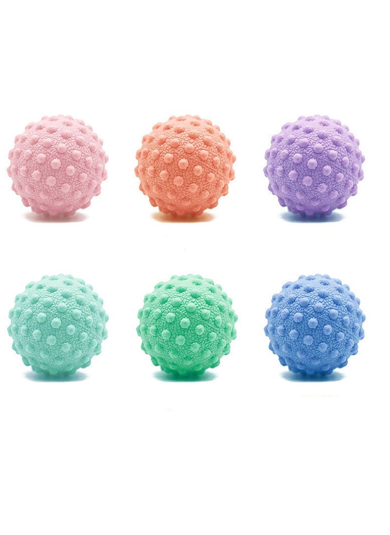 General Six different colors massage balls foot massager to relieve plantar fasciitis yoga muscle relaxation pain relief portable therapy balls  - Image 1
