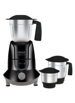 Inalsa INALSA Mixer Grinder 750Watt- MaxxBlend 750 with 3 Stainless Steel Jars (For Dry Grinding, Wet Grinding, Chutneys, (Black/Grey)  - Image 1