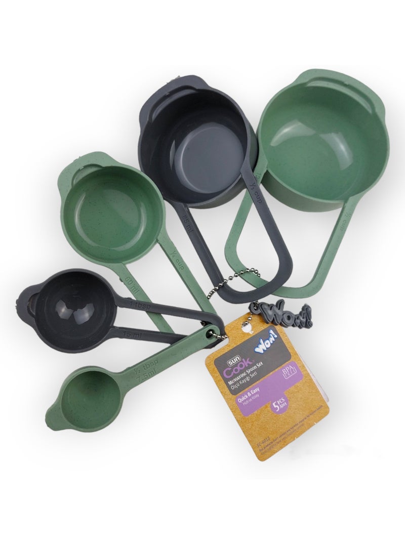 صن بلاست طقم ملاعق قياس - 5 قطع. - Image 2