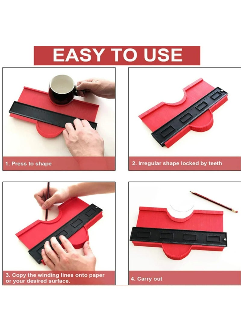 Generic Contour Gauge, Shape Finder,Angle Finder Measuring Tool for Precise Reproduction of Irregular Shapes Perfect Fit and Easy Cuttin  - Image 2