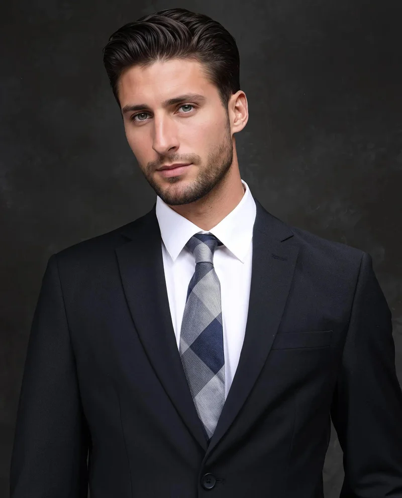 رير رابِت Men's Suit - Wool Blend