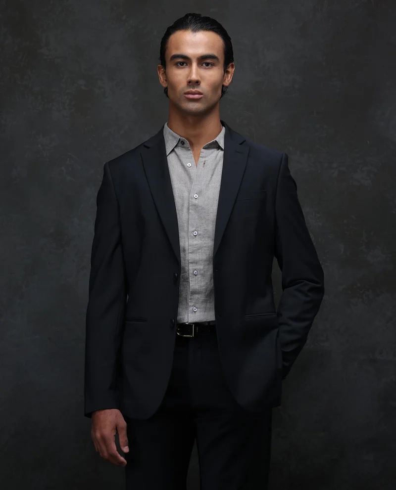 رير رابِت Men's Suit - Wool Blend