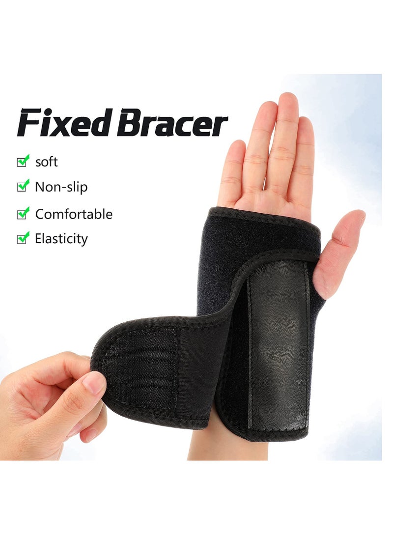 Zikra 2 Pieces Night Wrist Sleep Support Brace, for Night Wrist Sleep Support Brace Wrist Splint Stabilizer, Help With Carpal Tunnel and Wrist Pain Relief Adjustable, Fitted (Black,Classic Style) - Image 3