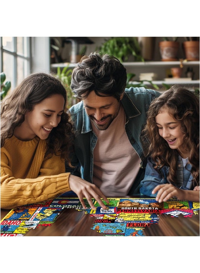 وايت ماونتن ملصقات ولاية وايت ماونتن بازل، 1000 قطعة أحجية الصور المقطوعة - Image 4