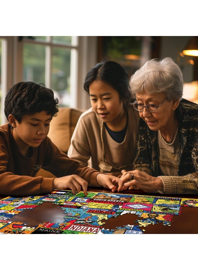 وايت ماونتن ملصقات ولاية وايت ماونتن بازل، 1000 قطعة أحجية الصور المقطوعة - Image 5