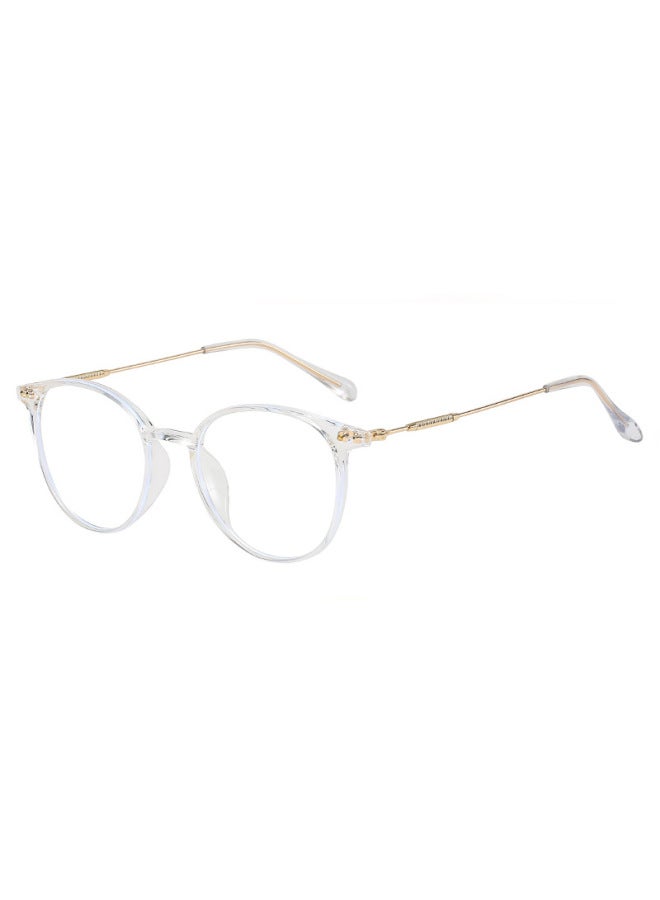 نظارات أرز بإطار دائري مضادة للضوء الأزرق بألوان متغيرة بأسلوب ريترو unisex أدبي - Image 5