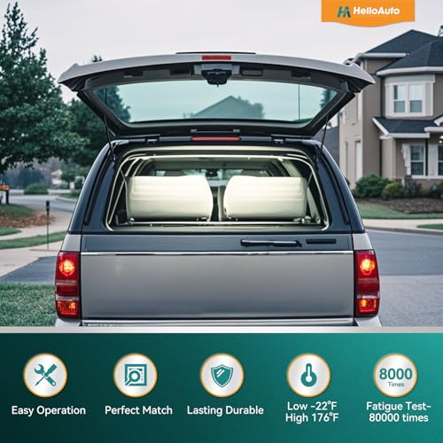 HelloAuto Rear Glass Window Struts 4185 Compatible with Cadillac Escalade 2007-2014, Trunk Struts Shock Spring with Gmc Yukon Models, Lift Supports fit for Tahoe, Suburban 1500/2500 (Set of 2) - Image 3