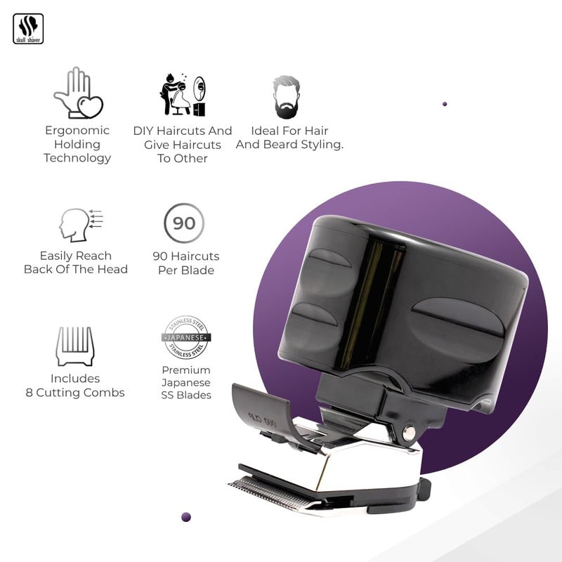 Skull Shaver Beast Clipper Duo : Ultimate Home Haircut & Grooming Kit for Men/Women - Holiday Gift Set, DIY Haircut,Hair Clippers, Self Haircut Tool. - Image 2