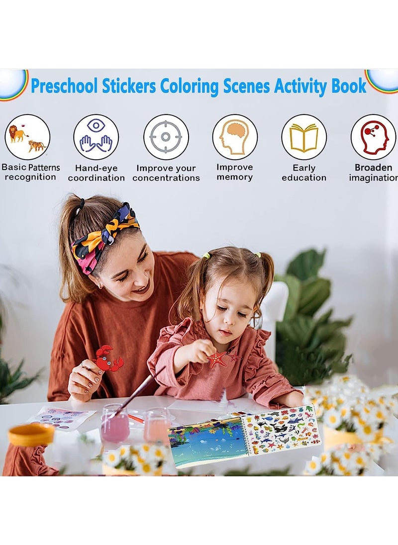 Reusable Sticker Books for Toddlers, Animal Habitats Sticker Books, Sticker Coloring Activity Scenes Book for Boys Girls Kids - pzsku/Z57C9C99F90F20074A2C9Z/45/_/1715845892/deafd2a8-dc23-4e29-8d04-7738886de8bd