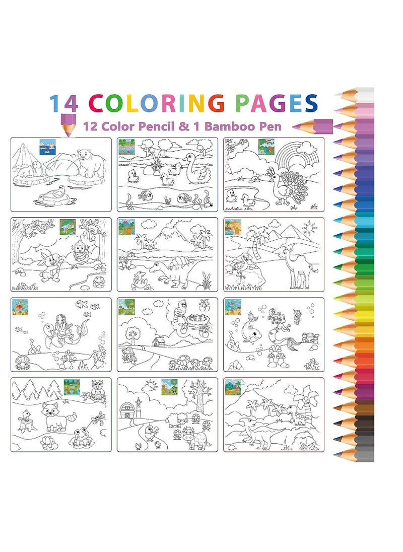 Reusable Sticker Books for Toddlers, Animal Habitats Sticker Books, Sticker Coloring Activity Scenes Book for Boys Girls Kids - pzsku/Z57C9C99F90F20074A2C9Z/45/_/1715845893/f6a0f2f8-05e5-4b7e-88b5-2141c5458626