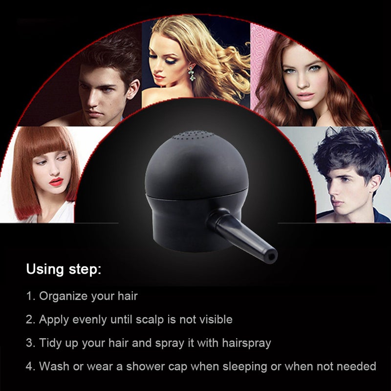 Hair Building Fibers Spray Applicator Spray Atomizador Nozzle Pump Hair Instantly Thickening or Balding Hair Tools Perfect Accessory Natural Hair Loss Concealer Tool - Image 5