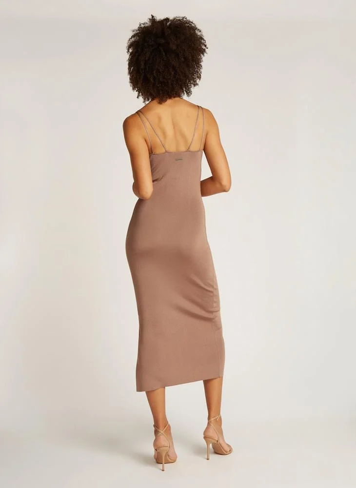 كالفن كلاين V-Neck Knitted Dress