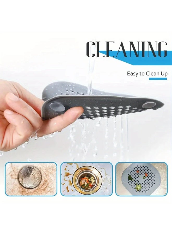 Goolsky Silicone Hair Filter - Sink, Bathtub, Shower Floor Drain Plug, 1PC, Bathroom Tool for Easy Cleaning  - Image 4