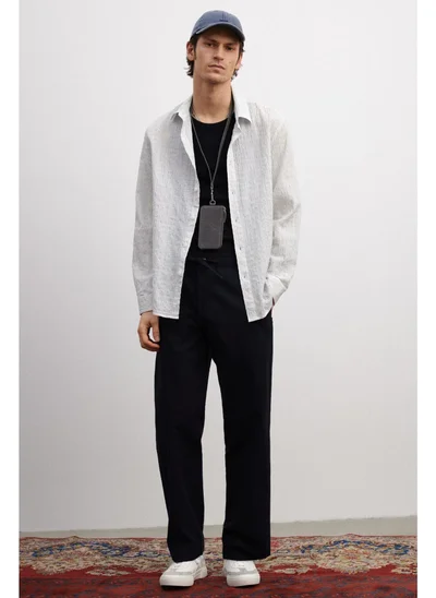 H&M Relaxed Fit Seersucker trousers