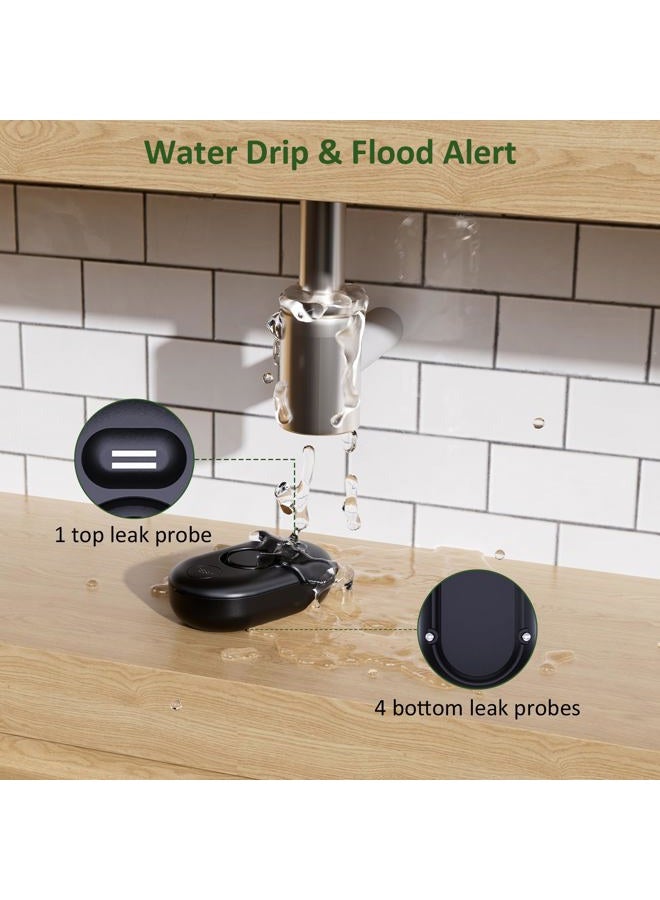 METAK 5-Pack Water Leak Detectors for Home, 100dB Water Sensor Alarm for Basement, Leakage Detection Device for Under Sink/Pipe/Drain Drip, Floor Flood in Bathroom/Kitchen/Toilet/Laundry Room, Model: WD61 - Image 3