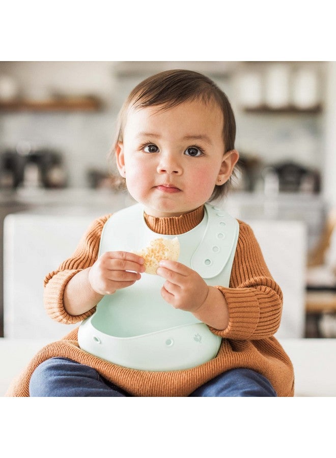 Green Sprouts Unisex Baby Scoop Silicone Bib, Light Spice - Image 2