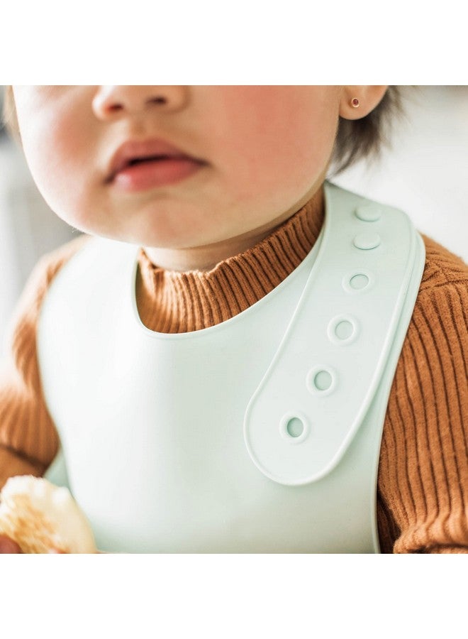 Green Sprouts Unisex Baby Scoop Silicone Bib, Light Spice - Image 4
