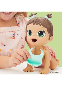 بيبي ألايف دمية Lil Snacks، Eats And Poops، دمية طفل بمقاس 8 بوصات ذات طابع الوجبات الخفيفة، قالب صندوق الوجبات الخفيفة، لعبة للأطفال من سن 3 سنوات فما فوق، شعر بني  - Image 5