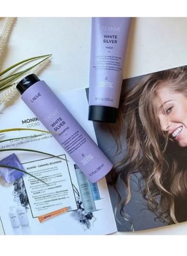 LAKME Lakme Shampoo and Musk Technia Silver White Enhanced Grey and Oil 250 + 300ml  - Image 3