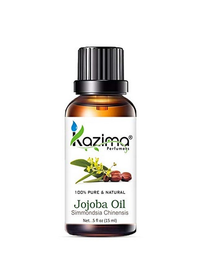KAZIMA Jojoba Cold Pressed Carrier Oil - 100% Pure Natural Unrefined - Exceptional Moisturizer For Face, Skin, Hair & Nails - Perfect For Sensitive & Dry Skin - Enriched In Fatty Acids, Vitamins C And E (15Ml)  - Image 3