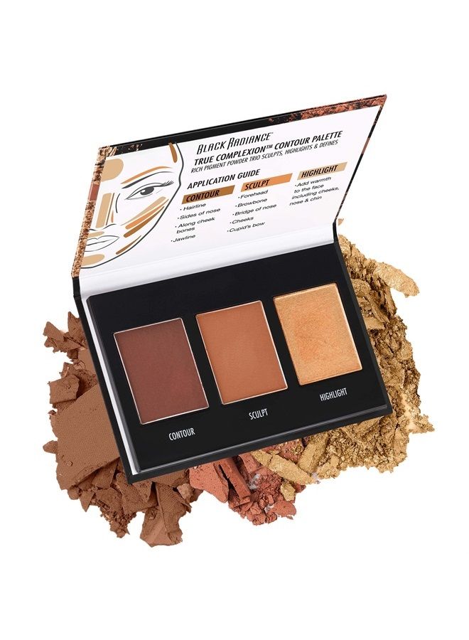 Black Radiance True Complexion Contour Palette, Medium to Dark, 0.38 Ounce - Image 1