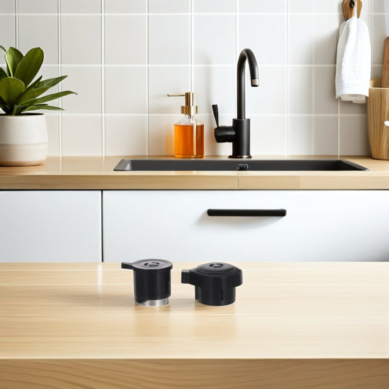 🍳 قطعتان من صمام تعويم لطنجرة الضغط مقبض بخار أسود عام للاستخدام المنزلي - Image 2