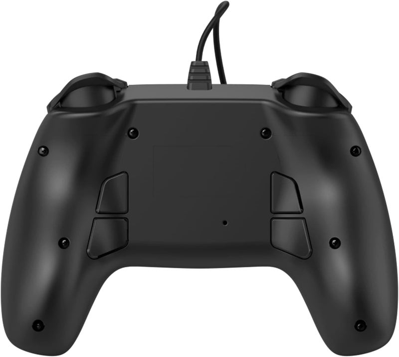 uRage Gaming Controller, Wired USB‑A PC Gamepad, 4 Rear Macro Keys, Dual Vibration, 8‑Way D‑Pad, 2 Triggers, 2 Shoulder Buttons, 2 Analog Sticks, 2 m Cable, 240 g, Windows 11/10/8/7 – Black - Image 4