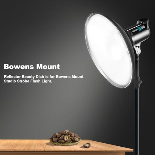 Soonpho 16inch/42cm Standard Reflector Beauty Dish with Honeycomb Grid, Diffuser Sock and Bag,for Bowens Mount Studio Strobe Flash Light Like Neewer VC-400HS VE-300 Godox AD200 AD180 AD360 (White) - Image 3