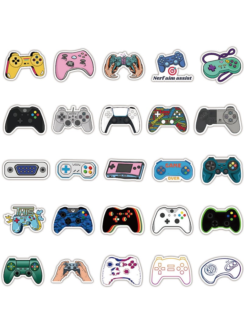 50 Pcs Retro Gamepad Stickers Game Controller Decals for Water Bottle Hydro Flask Laptop Luggage Car Bike Bicycle Vinyl Waterproof Gaming Stickers Pack - Image 3