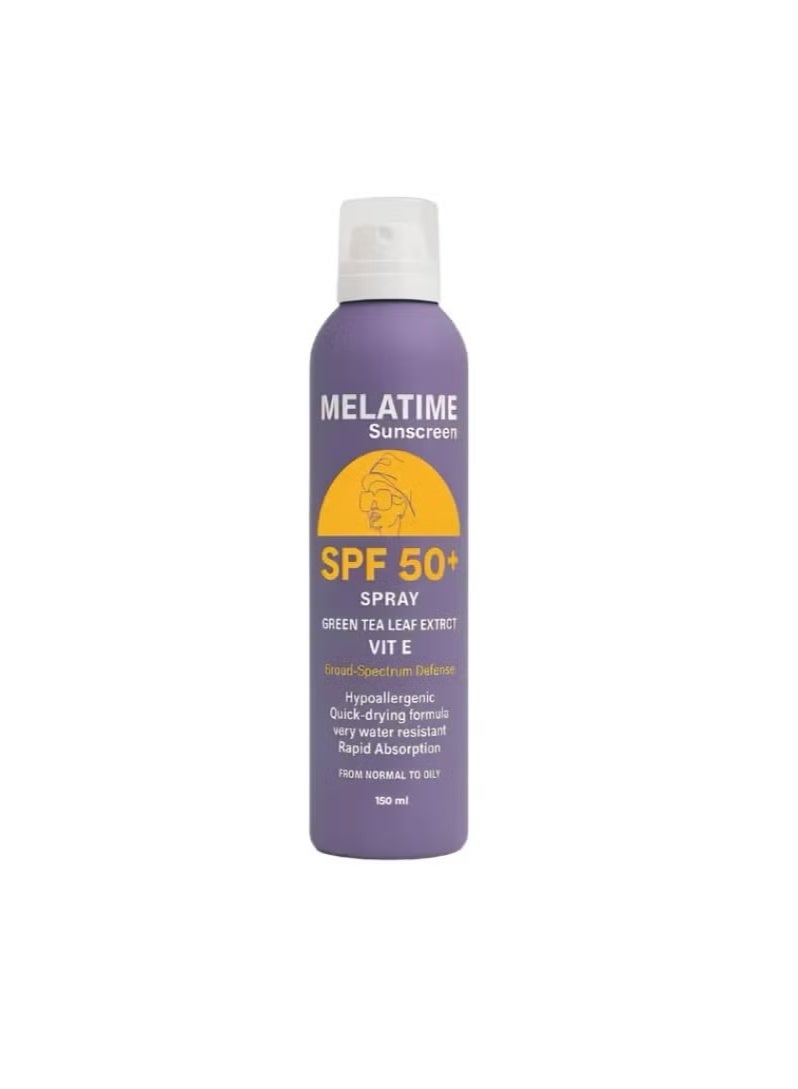 MELATIME sunscreen-spray-spf-50-150ml - Image 4