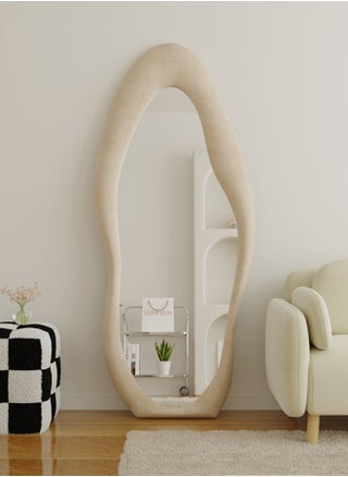 Premium Irregular Creative Modern Design Dressing Mirror Floor Full Length Mirror Aesthetic Mirror For Bedroom Livingroom Decoration White 160X50Cm - pzsku/Z57CA73BB89B7124F427CZ/45/_/1707363906/1a68524a-0946-4951-befb-e72a7f609b6b