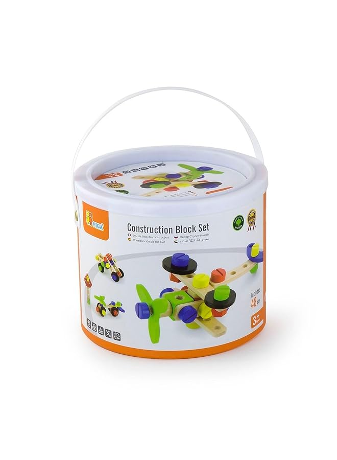 Viga Eitech Construction Block 48 Pieces Set Multicolor - Image 1