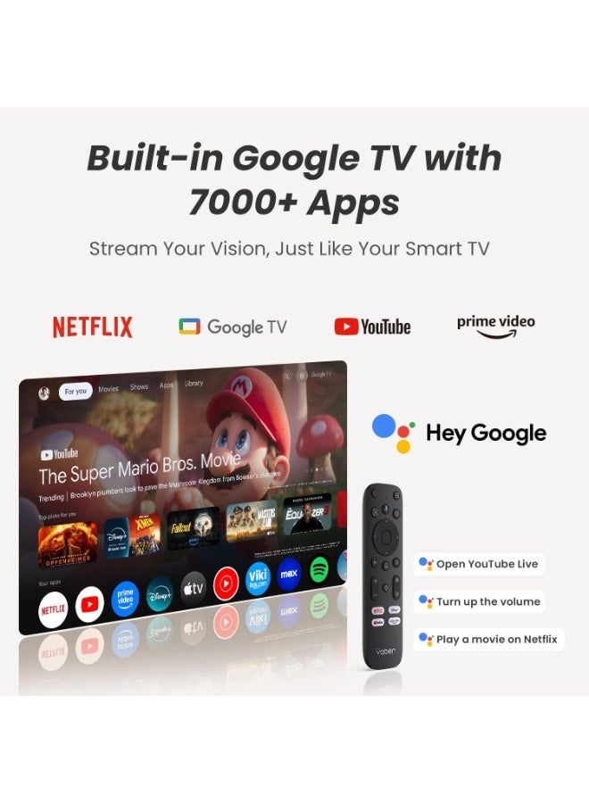 Yaber Smart Projector +T2 - A cinematic experience with a screen up to 120 inches, JBL sound, and a long-lasting battery for endless entertainment. - Image 2