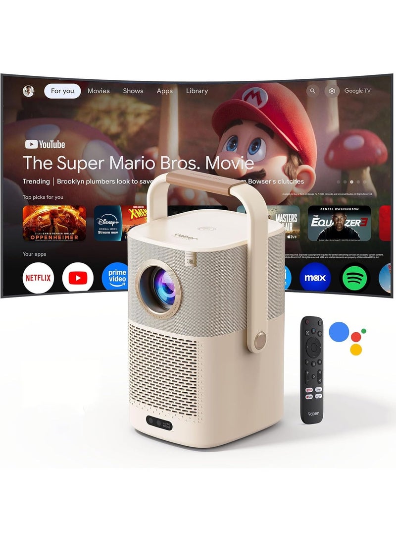 Yaber Smart Projector +T2 - A cinematic experience with a screen up to 120 inches, JBL sound, and a long-lasting battery for endless entertainment. - Image 1