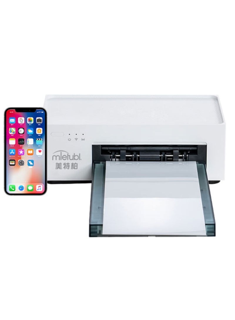 mietubl MTB-PP01 195X100MM Mini Phone Skin Printer Photo Printer, Wi-Fi, Printer App Contacted Full-Color, Instant Printer For iPhone, Android, Smartphone, Thermal Dye Sublimation Printer For Home & Commercial Use  - Image 4