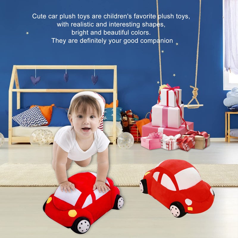 CHELEI2019 12.6"" Car Stuffed Animal Soft Red Stuffed Car Plush Pillow Toy Gifts for Boys Kids - Image 5