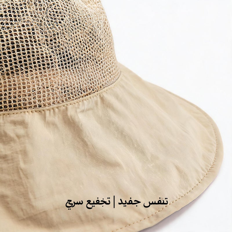 قبعة صياد للرجال والنساء قبعة شمسية سريعة الجفاف حماية من الأشعة فوق البنفسجية غطاء وجه للصيد تنفس كامل التغطية - Image 2