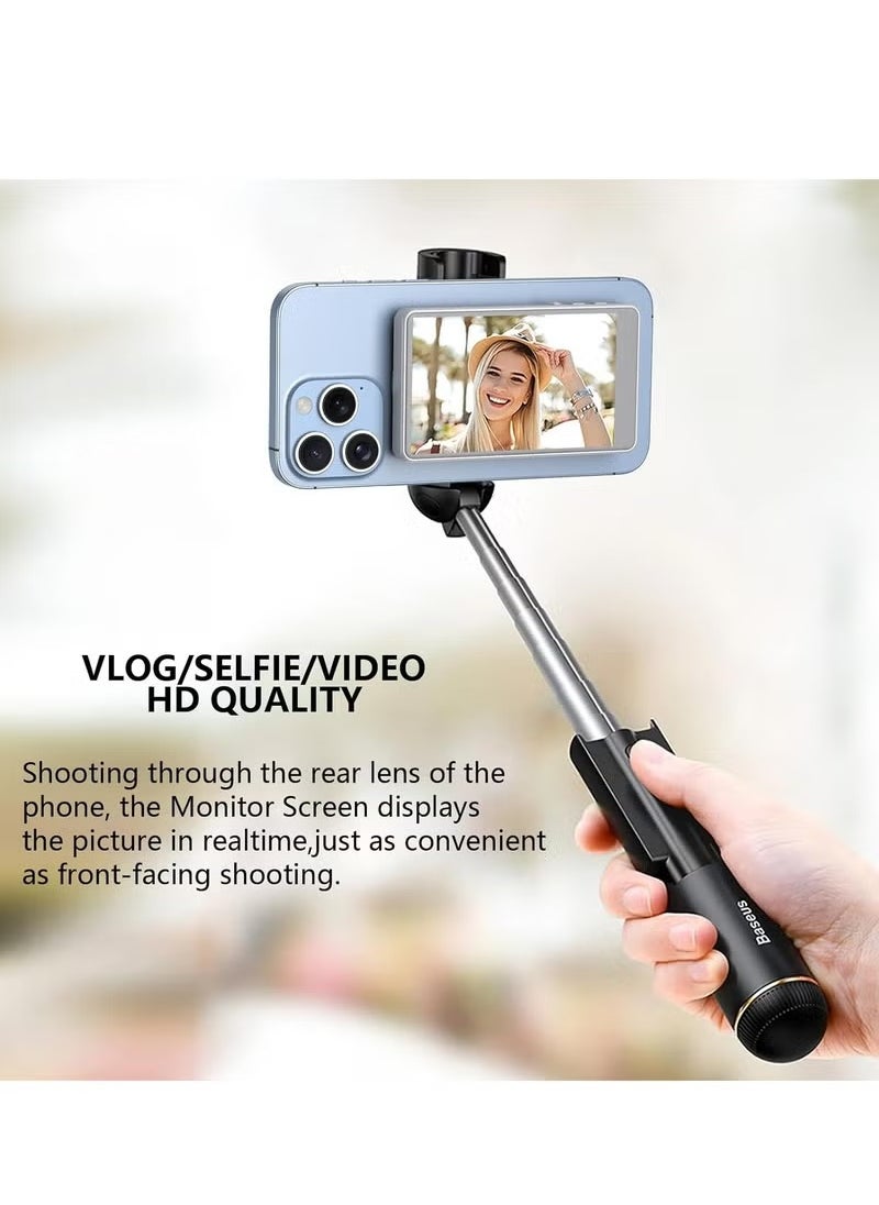 Generic Vlog Selfie Monitor Screen for Smartphones  4-Inch Wireless Rear Camera Display with Magnetic Mount & Remote Control Ideal for Live Streaming Vlogging, Selfies  Compatible with iPhone and Android Compact & Portable  - Image 4