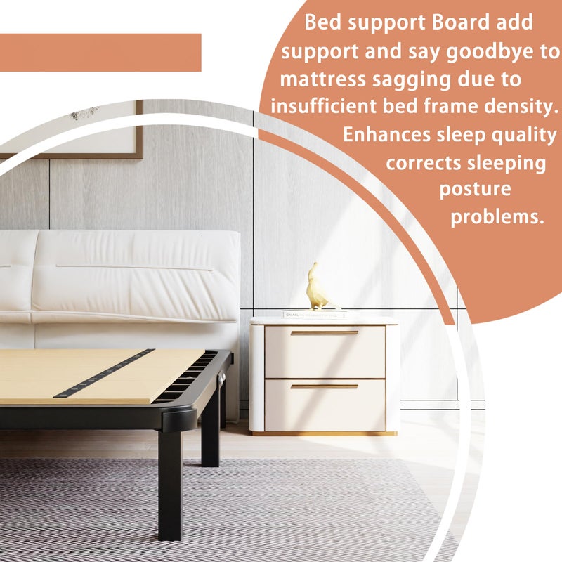 Imperius Foldable Box Spring, Bunkie Board, Bed Support Slats, Bed Boards for Under, Queen 64"X58" - Image 4