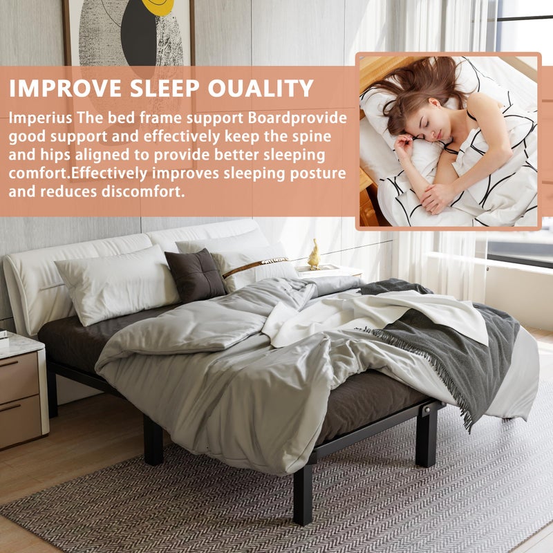 Imperius Foldable Box Spring, Bunkie Board, Bed Support Slats, Bed Boards for Under, Queen 64"X58" - Image 5