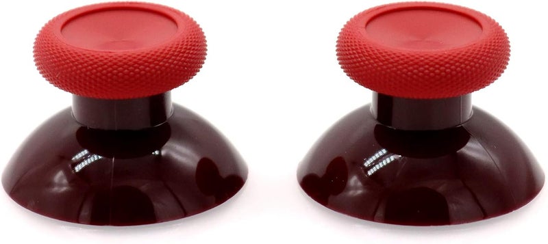 Deal4GO 2-Pack OEM Thumbsticks Concave Analog Replacement for Xbox one Controller Joystick Thumb Grips (Red) - Image 1