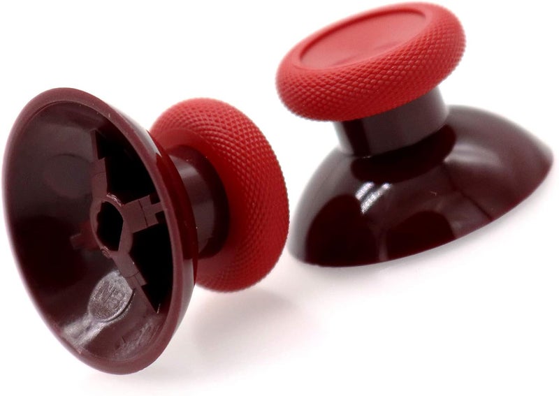 Deal4GO 2-Pack OEM Thumbsticks Concave Analog Replacement for Xbox one Controller Joystick Thumb Grips (Red) - Image 2