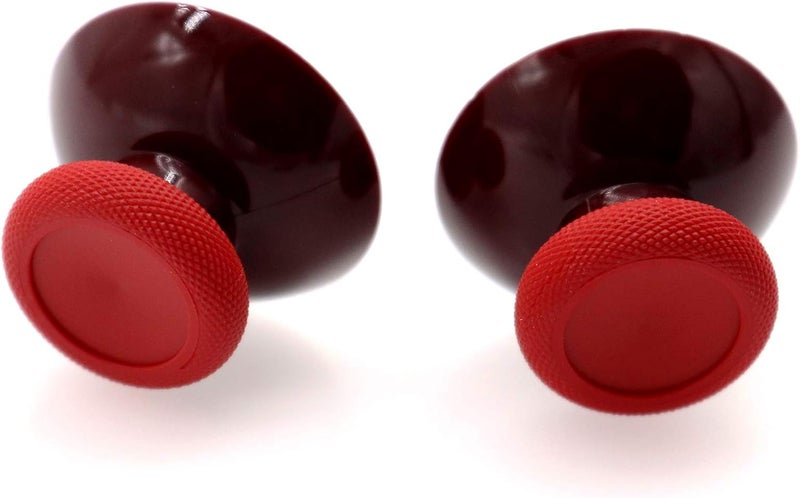 Deal4GO 2-Pack OEM Thumbsticks Concave Analog Replacement for Xbox one Controller Joystick Thumb Grips (Red) - Image 5
