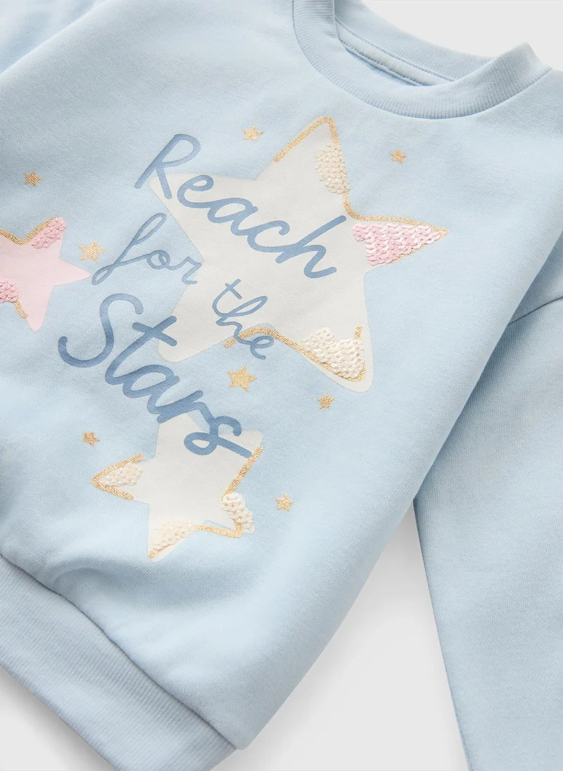 Matalan Girls Blue Celestial Set